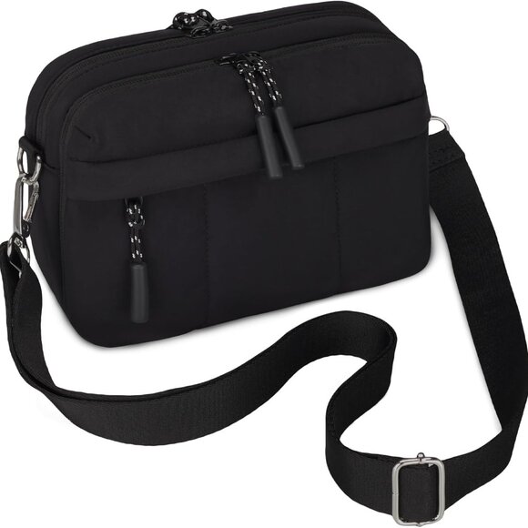 Versatile Multi-Pocket Puffer Bag - Perfect Lightweight Travel Companion - Picture 1 of 9